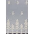 Ткани для декора - Тюль микросетка вышивка Ноеми бежево-молочная с фестоном