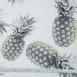 Ткани для декора - Декоративная ткань Трина ананасы серый