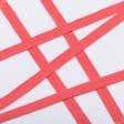 Ткани тесьма - Декоративная киперная лента красная 15 мм