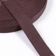 Ткани тесьма - Тесьма / стропа ременная стандарт 30 мм коричневая