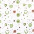 Ткани для пеленок - Фланель белоземельная детская сердечки