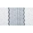 Ткани horeca - Ткань скатертная рогожка кружево серый