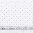 Ткани horeca - Тюль кисея-принт Тина горошки серые фон белый