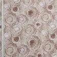 Ткани для декора - Жаккард Трамонтана круги бордовые, бежевые