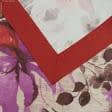 Ткани скатерти - Скатерть цветы фиолетовый/терракот  157х170 см