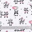 Ткани для сорочек и пижам - Фланель детская белоземельная панды