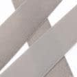 Ткани фурнитура для декора - Липучка Велкро пришивная мягкая часть серо-бежевая 80мм/25м