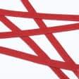 Ткани фурнитура для декора - Декоративная киперная лента елочка красный 15 мм