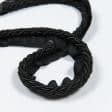 Ткани фурнитура для декора - Шнур окантовочный Корди цвет черный 10 мм