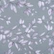 Ткани сатин - Сатин набивной MACOSATEEN листья
