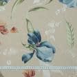 Ткани для римских штор - Декоративная ткань Ярма цветок ириса синий