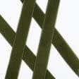 Ткани для декора - Липучка Велкро пришивная мягкая часть цвет темная оливка 40мм/25м