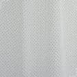 Ткани для декора - Тюль кисея Плумети софт молочная горошки лиловые с утяжелителем