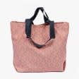 Ткани сумка шоппер - Сумка шоппер дайнис /лист/беж. ярко розовый  50х50 см