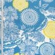 Ткани для декора - Декоративная ткань лонета Айне голубой, желтый