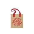 Ткани сумка шоппер - Шоппер TaKa Sumka "you complete me"  мешковина ламинированная 25х30х10  (ручка 56 см)