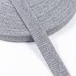 Ткани тесьма - Декоративная киперная лента св. серая 20 мм