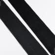 Ткани для одежды - Липучка Велкро пришивная жесткая часть черная 100мм/25м