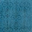 Ткани для декора - Велюр жаккард Версаль цвет лазурь