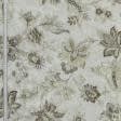 Ткани для римских штор - Декоративная ткань Файдиас цветы беж-коричневый