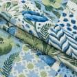 Ткани для римских штор - Жаккард Фаски ромб-печворк синий