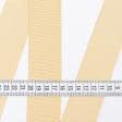 Ткани тесьма - Репсовая лента Грогрен  цвет медовый 42 мм