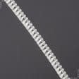 Ткани для декора - Бахрома кисточки Кира блеск  белый 30 мм (25м)