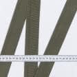 Ткани фурнитура для декора - Тесьма / стропа ременная стандарт 40 мм цвет хаки