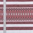 Ткани для декора - Супергобелен Украинская вышивка-2 цвет красный, черный