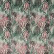 Ткани для римских штор - Декоративный велюр Фарид степная трава зеленый, фрез