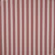 Ткани портьерные ткани - Декоративная ткань Рустикана полоса широкая цвет вишня