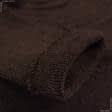 Ткани для одежды - Ластик- манжет 1х1  8см х 2 коричневый