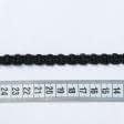 Ткани фурнитура для декора - Тесьма Бриджит узкая цвет черный 8 мм