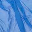 Ткани для платков и бандан - Шифон натуральный стрейч голубой