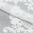 Ткани для декора - Тюль кисея вышивка Арабелла молочная, св.розовая