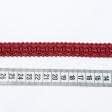 Тканини фурнітура для декора - Тасьма Бріджит широка колір бордо 15 мм