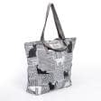 Ткани сумка шоппер - Сумка шоппер  МАГЕЗИН кошки / серый, черный 50х50
