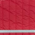 Тканини для верхнього одягу - Плащова Фортуна стьогана з синтепоном 100г/м смуга червона