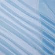 Ткани для декора - Тюль вуаль Квин купон полоса голубой