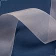 Ткани тесьма - Тесьма шторная под Люверсы пришивная прозрачная 60мм±0.5мм/50м