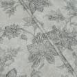 Ткани для римских штор - Декоративная ткань Файдиас цветы серый
