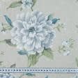Ткани все ткани - Декоративная ткань TERK цветы голубые