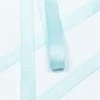 Ткани фурнитура для декора - Репсовая лента Грогрен  бирюзово-голубая 19 мм