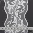 Ткани для одежды - Декоративное кружево Зара цвет белый 15.5 см