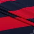 Ткани для блузок - Трикотаж Iridiumdes в полоску красный/синий