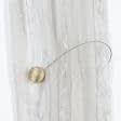 Ткани для декора - Магнитный подхват Круг матовое золото d-43мм, с тросиком 43.5 см
