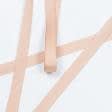 Тканини фурнітура для декора - Репсова стрічка Грогрен світло бежево-рожева 10 мм