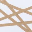 Ткани фурнитура для декора - Декоративная киперная лента елочка бежевая 20 мм