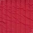 Ткани для пальто - Плащевая Фортуна стеганаяс синтепоном  красная