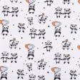 Ткани для пеленок - Фланель детская белоземельная панды